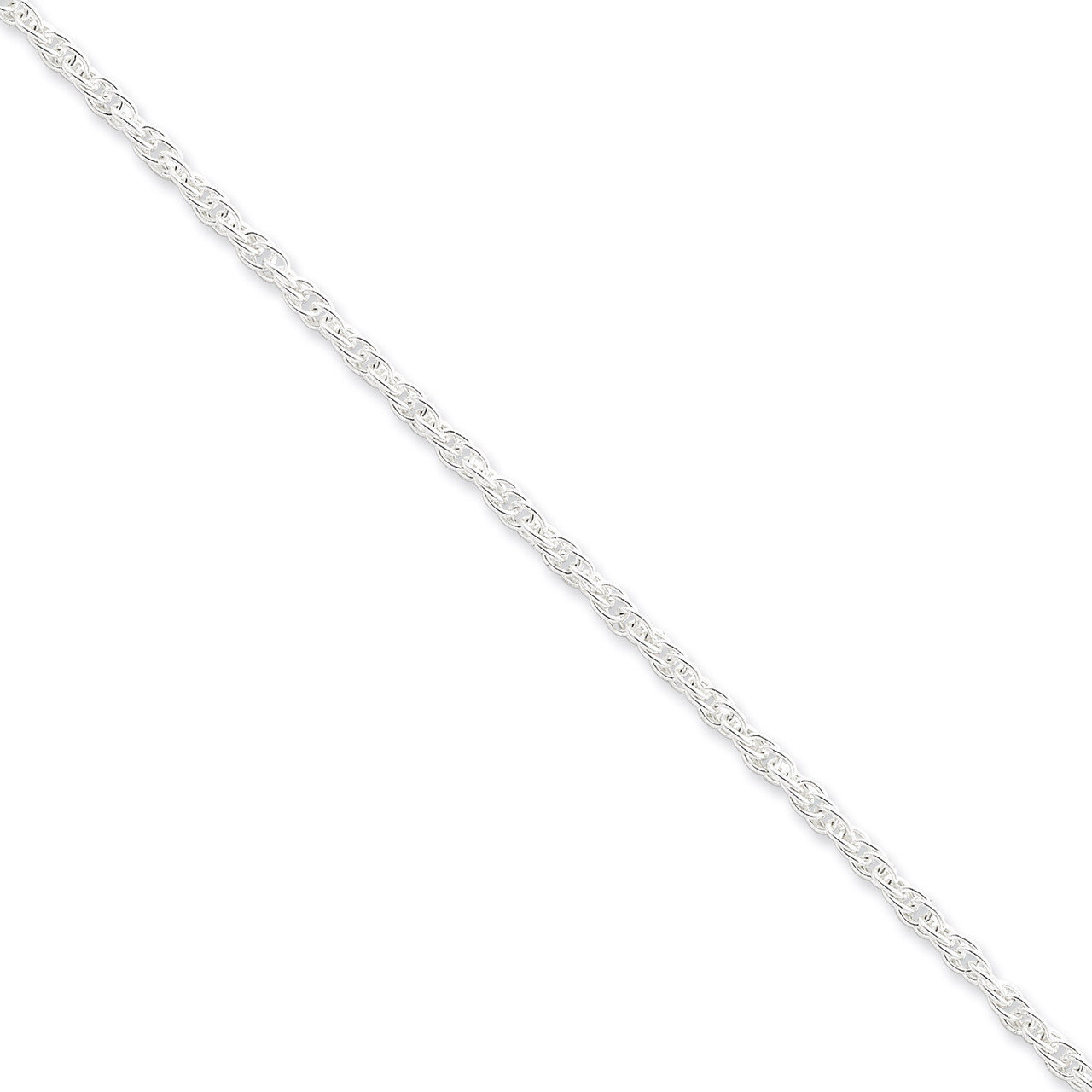 18 Inch 2.75mm Loose Rope Chain Sterling Silver QFC44-18, MPN: QFC44-18, 883957943053