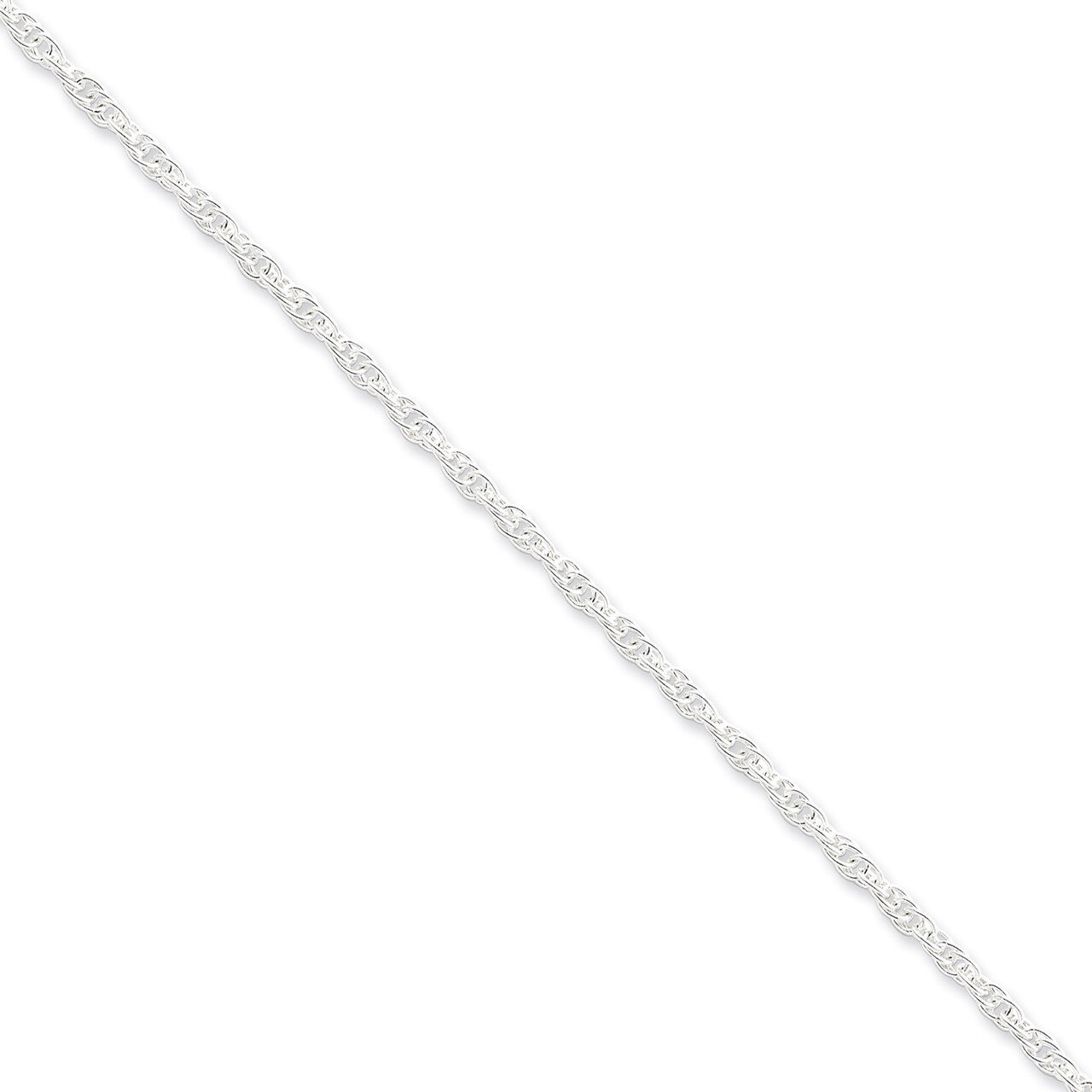 16 Inch 2.45mm Loose Rope Chain Sterling Silver QFC45-16, MPN: QFC45-16, 883957943084