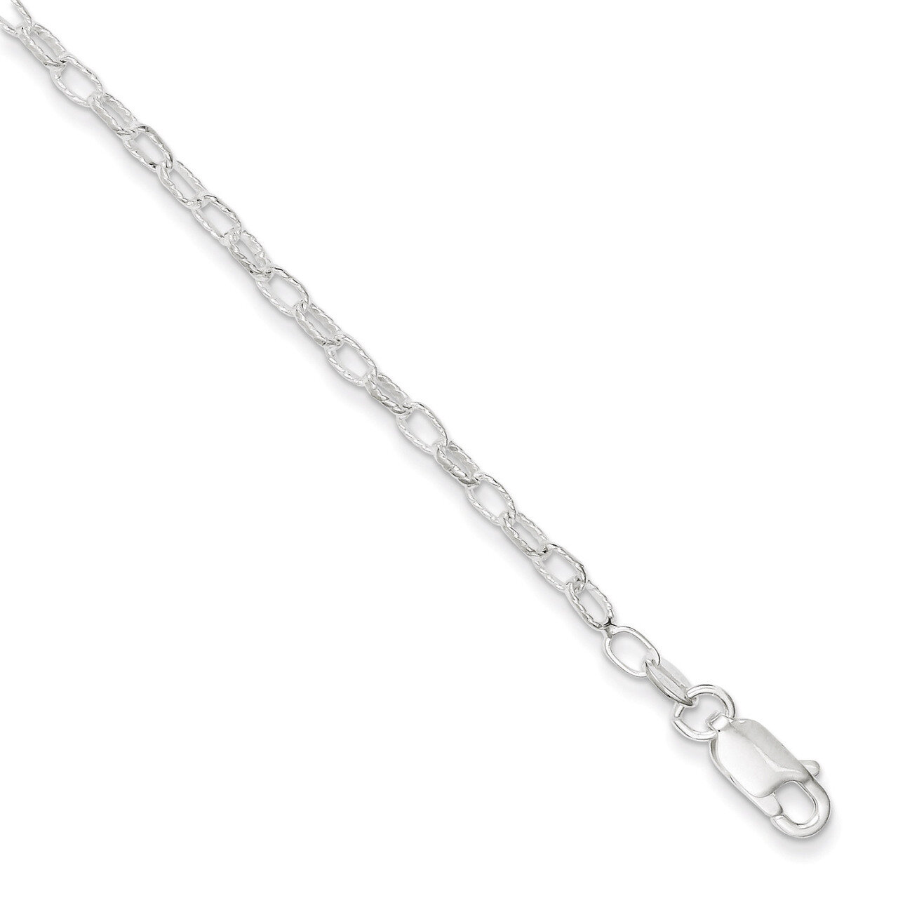 18 Inch 3mm Fancy Rolo Chain Sterling Silver QFC56-18, MPN: QFC56-18, 886774407883