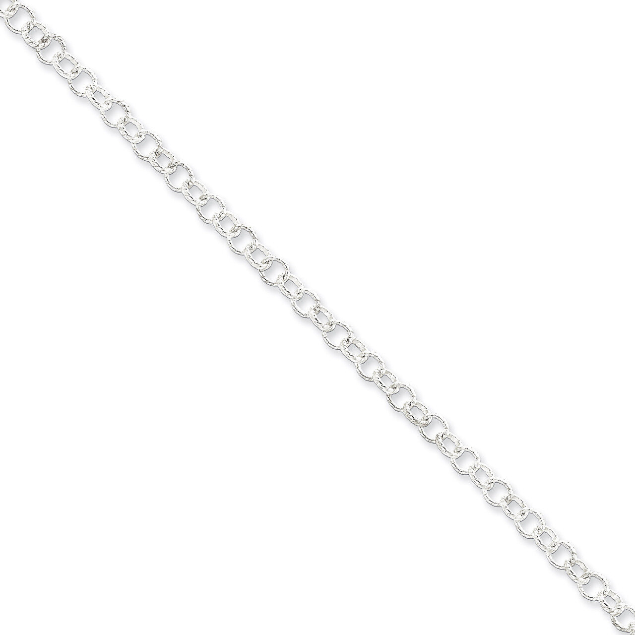 7 Inch 4.75mm Fancy Rolo Chain Sterling Silver QFC58-7, MPN: QFC58-7, 886774114132