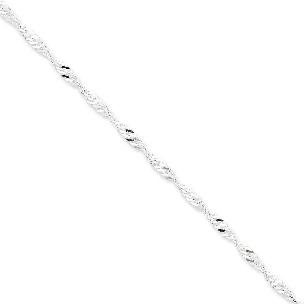 16 Inch 3.50mm Singapore Chain Sterling Silver QFC71-16