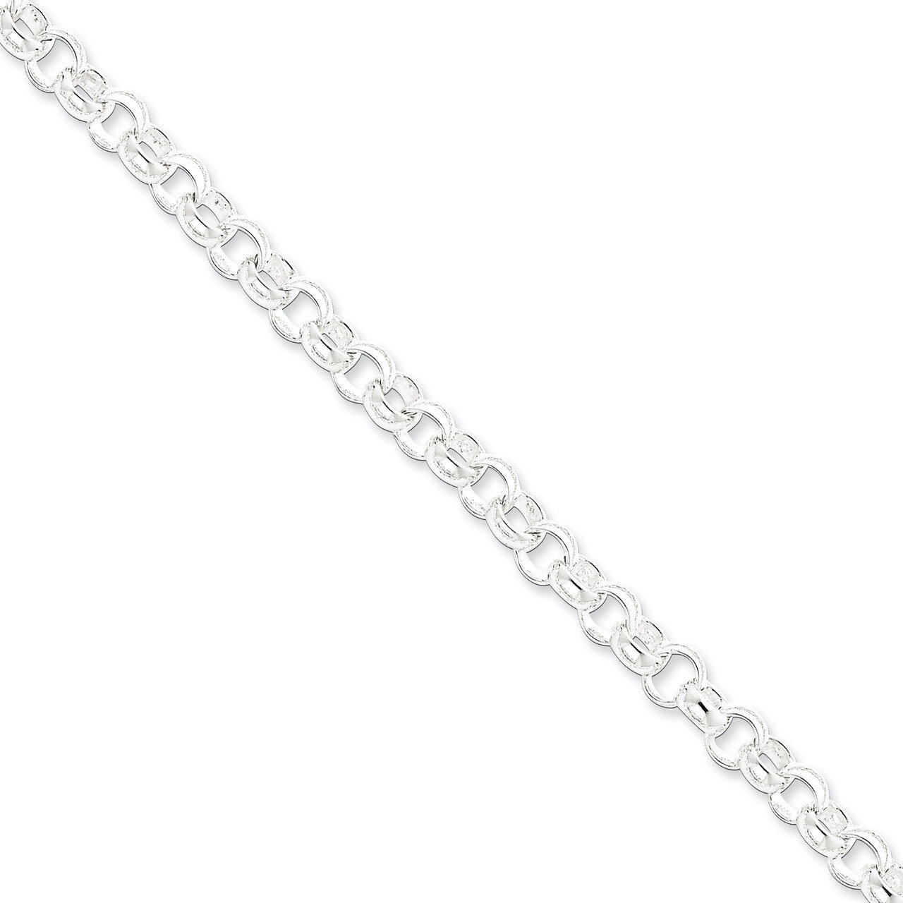 8 Inch 6.75mm Fancy Link Necklace Sterling Silver QFC78-8, MPN: QFC78-8, 886774994246