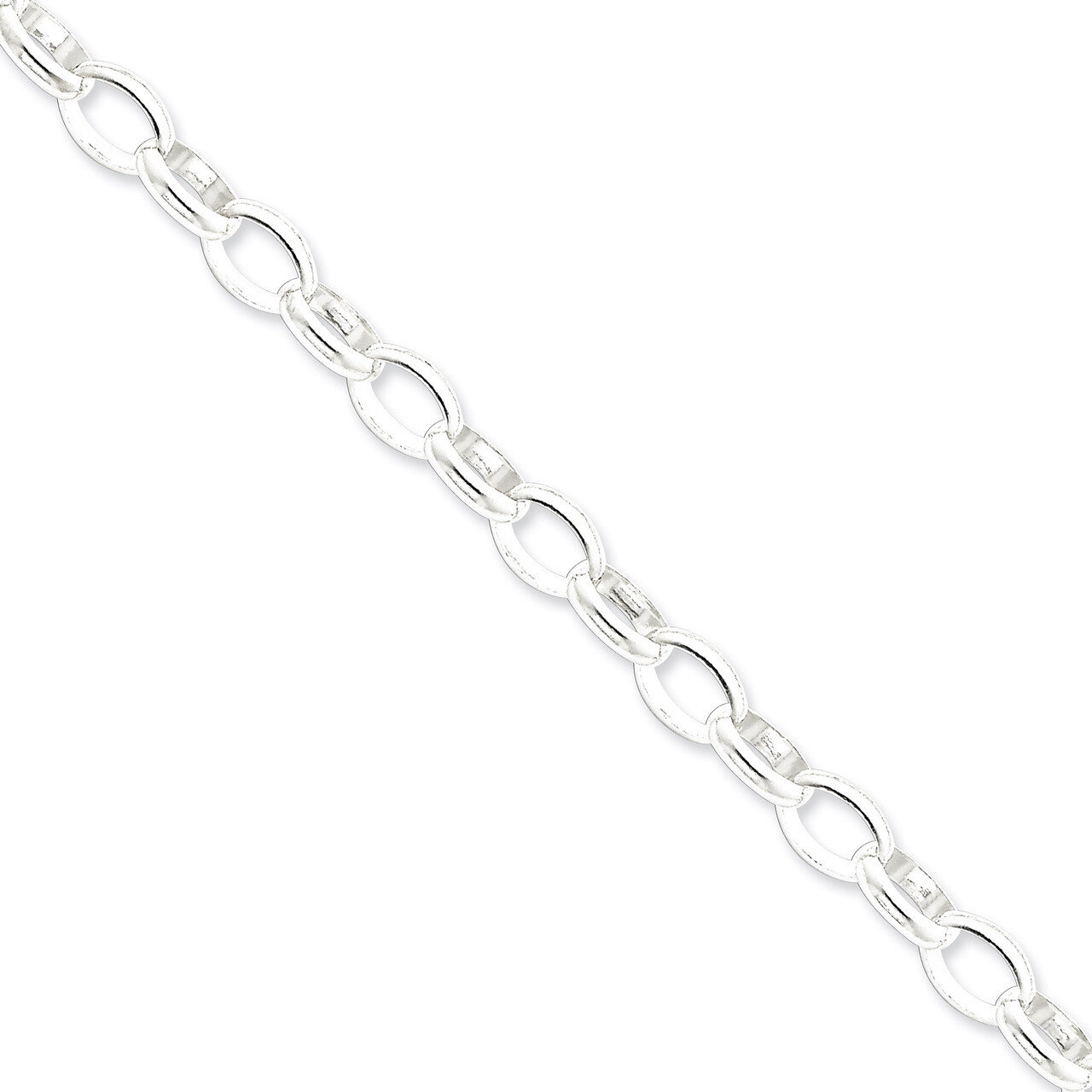 16 Inch 8mm Rolo Chain Sterling Silver QFC89-16