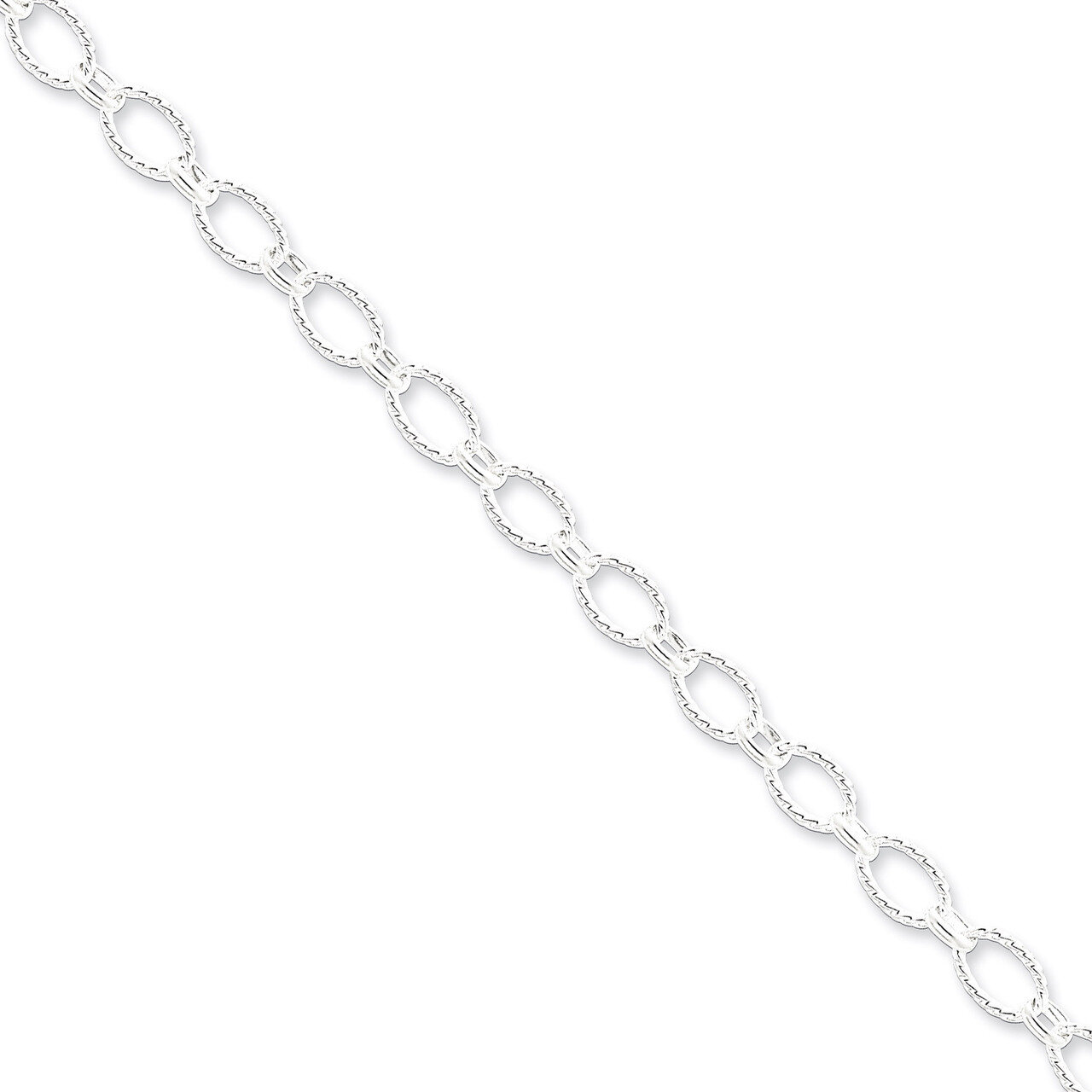 7 Inch Bracelet Sterling Silver Fancy QFC92-7
