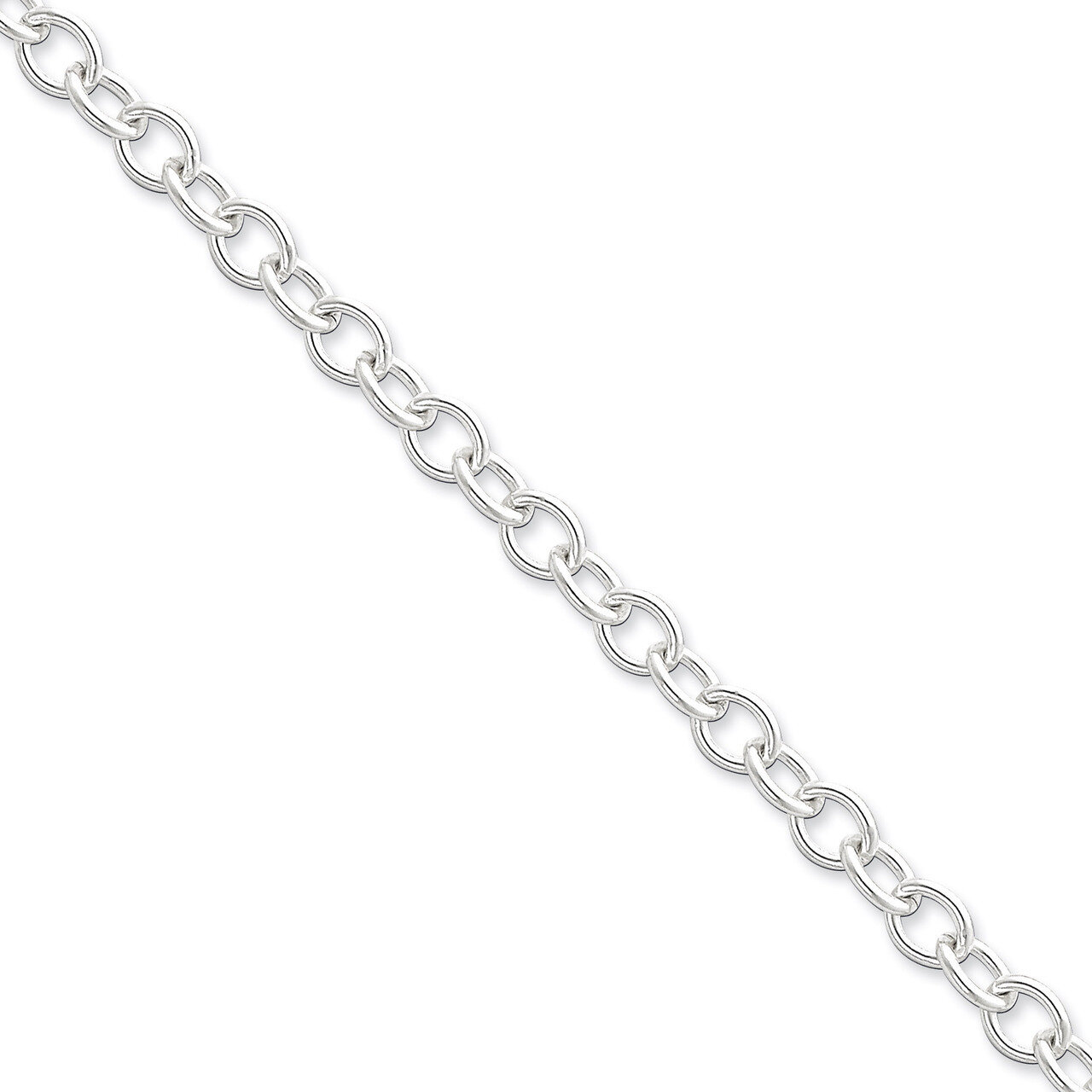20 Inch 6.8mm Oval cable chain Sterling Silver QFC97-20, MPN: QFC97-20, 883957944883