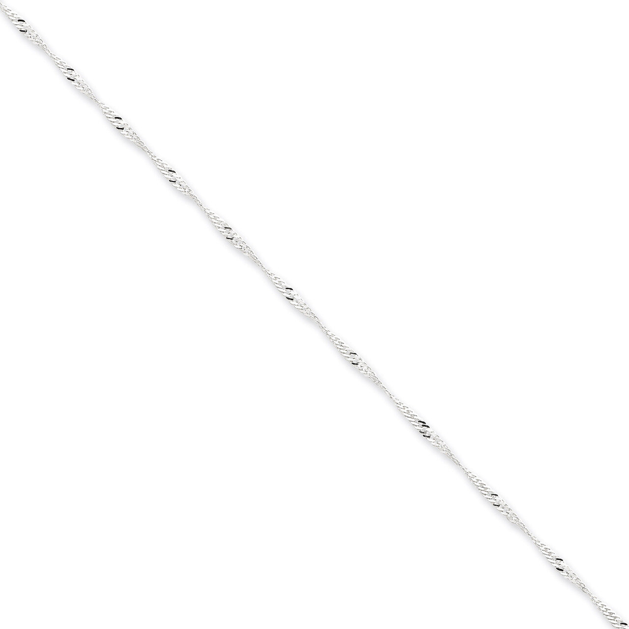 20 Inch 1.75mm Singapore Chain Sterling Silver QFC98-20