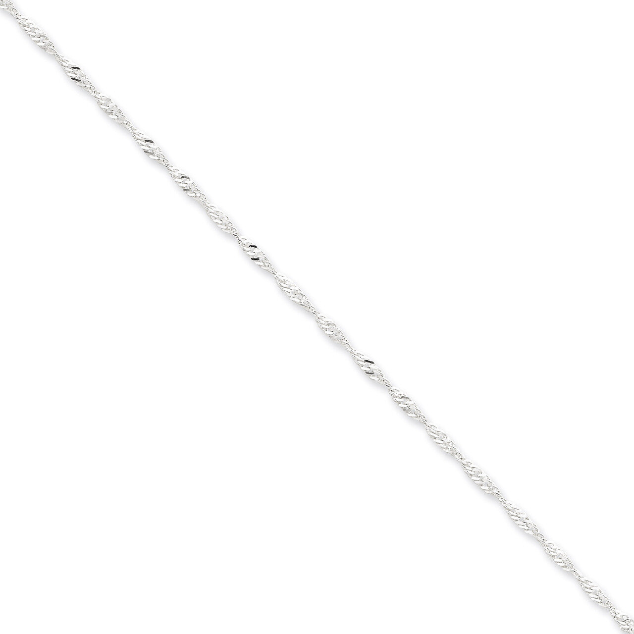 16 Inch 2mm Singapore Chain Sterling Silver QFC99-16, MPN: QFC99-16, 883957944920