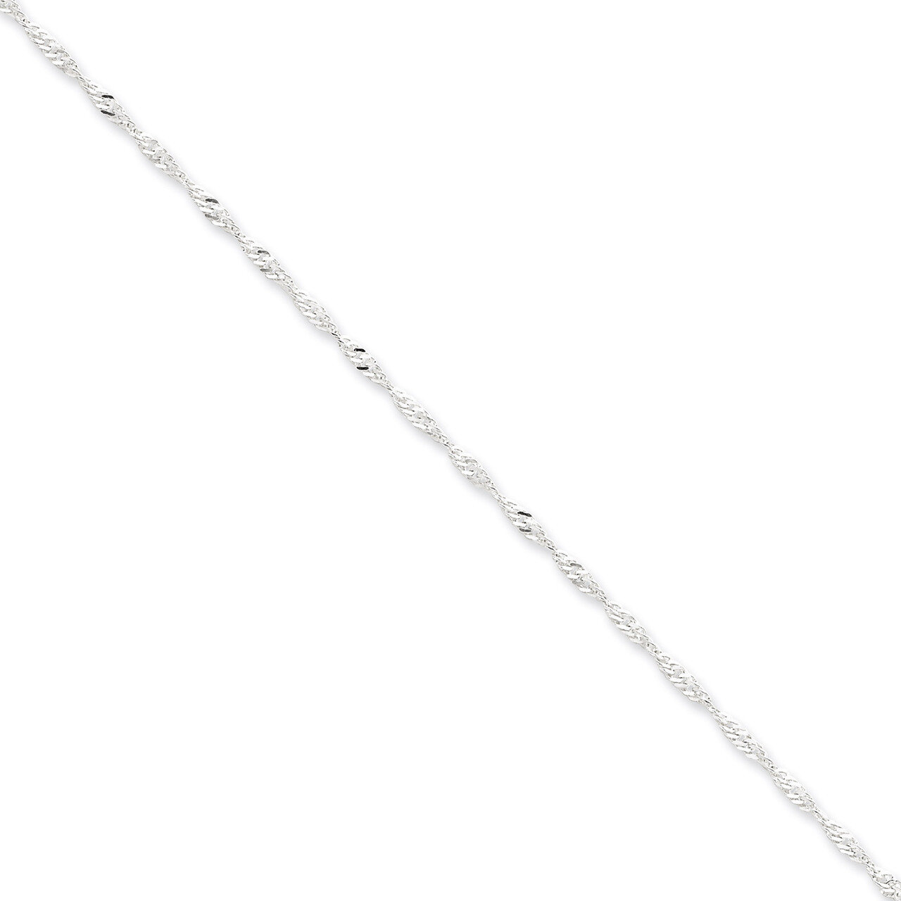 18 Inch 2mm Singapore Chain Sterling Silver QFC99-18
