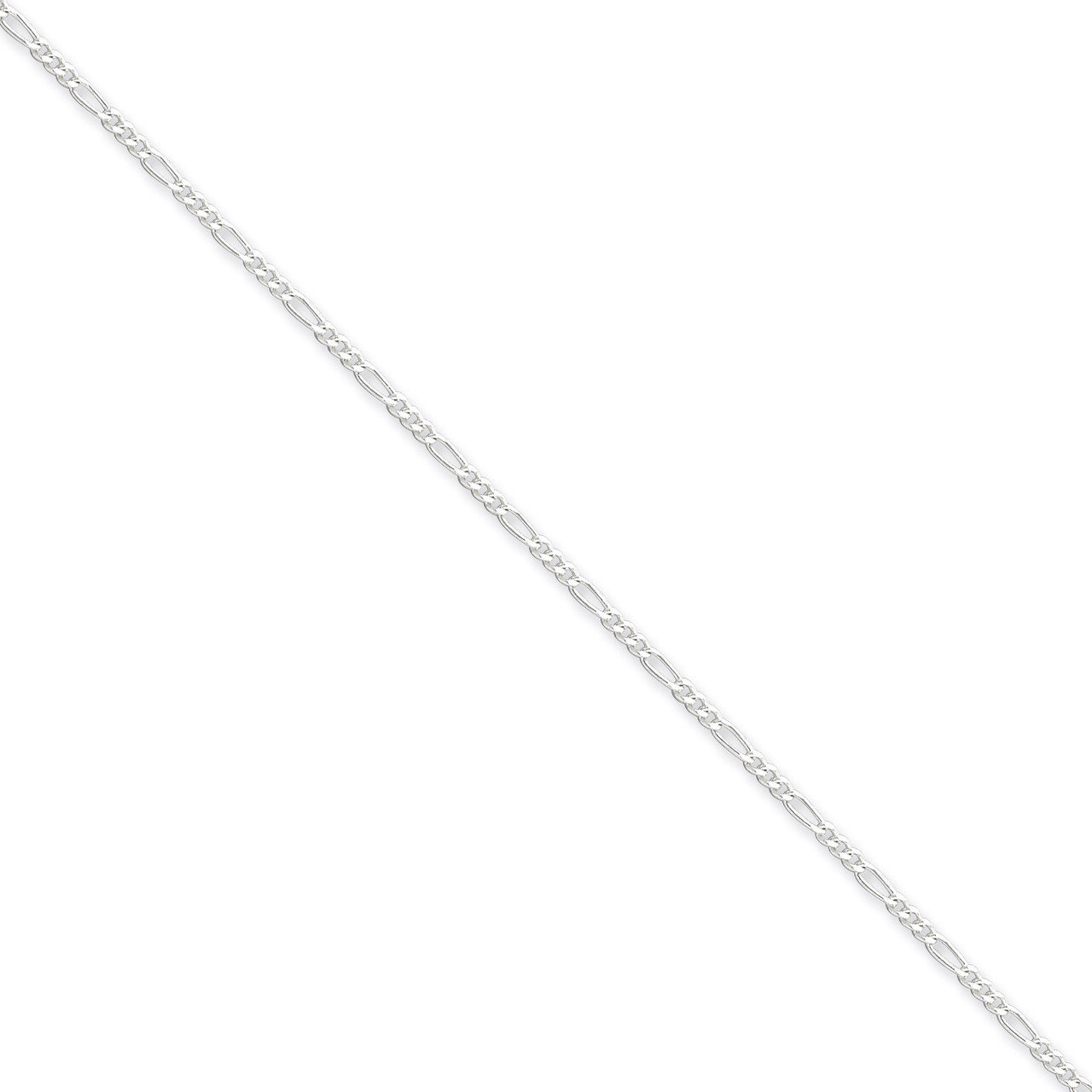 22 Inch 1.75mm Figaro Chain Sterling Silver QFG050-22, MPN: QFG050-22, 883957083964
