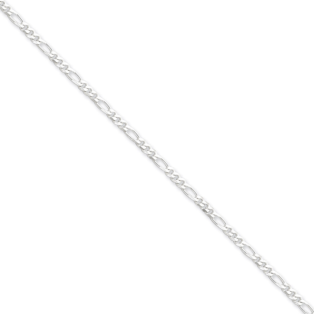 10 Inch 3mm Figaro Chain Sterling Silver QFG080-10