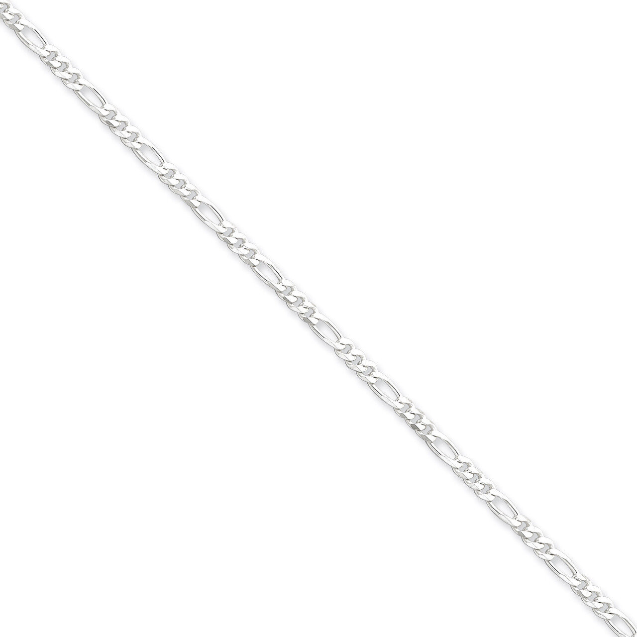 20 Inch 3mm Figaro Chain Sterling Silver QFG080-20, MPN: QFG080-20, 883957945156