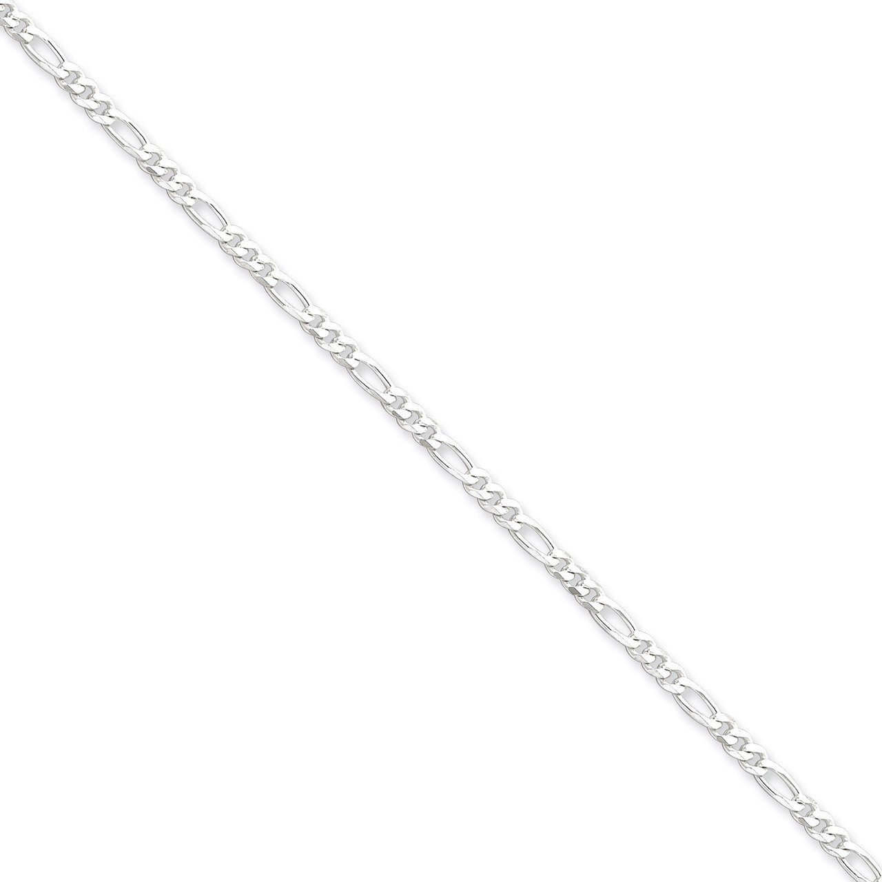 9 Inch 3mm Figaro Chain Sterling Silver QFG080-9, MPN: QFG080-9, 883957945200