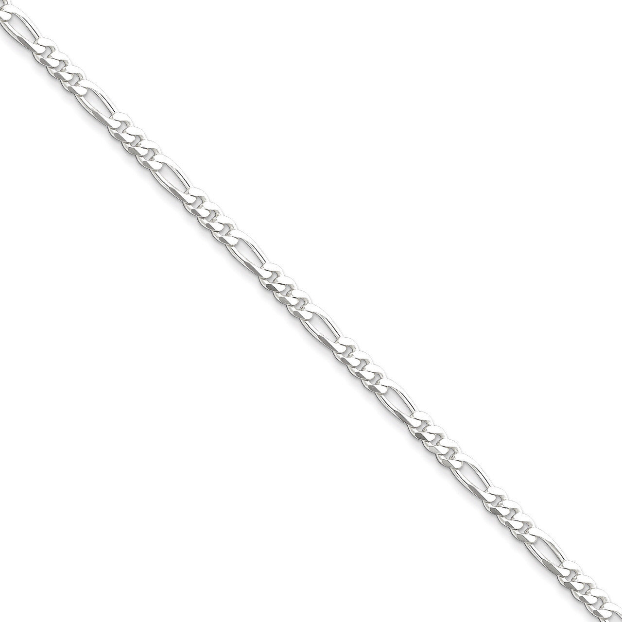 7 Inch 4mm Figaro Chain Sterling Silver QFG100-7