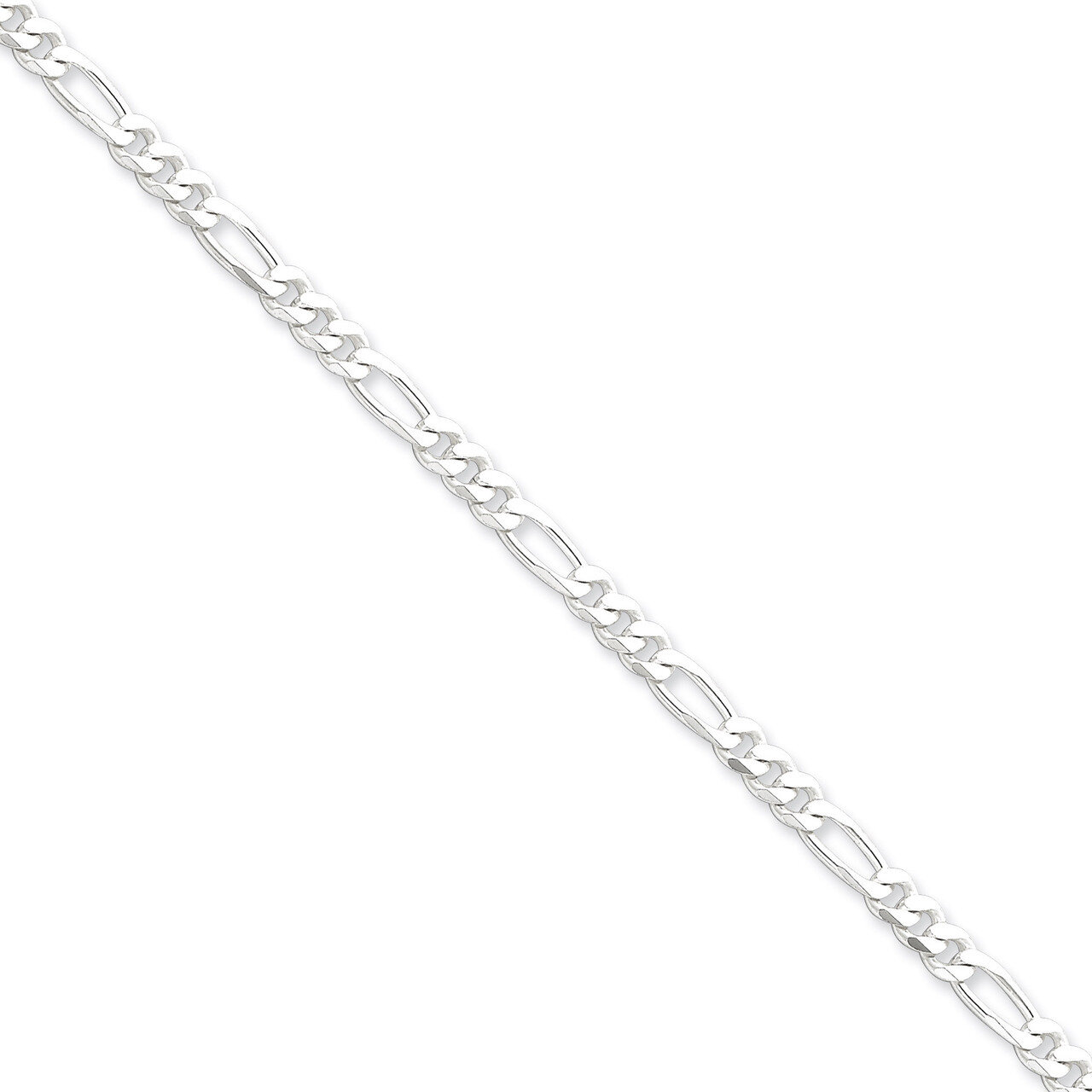 16 Inch 4.25mm Figaro Chain Sterling Silver QFG120-16
