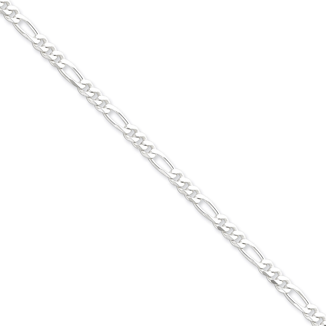20 Inch 4.25mm Figaro Chain Sterling Silver QFG120-20, MPN: QFG120-20, 883957945248