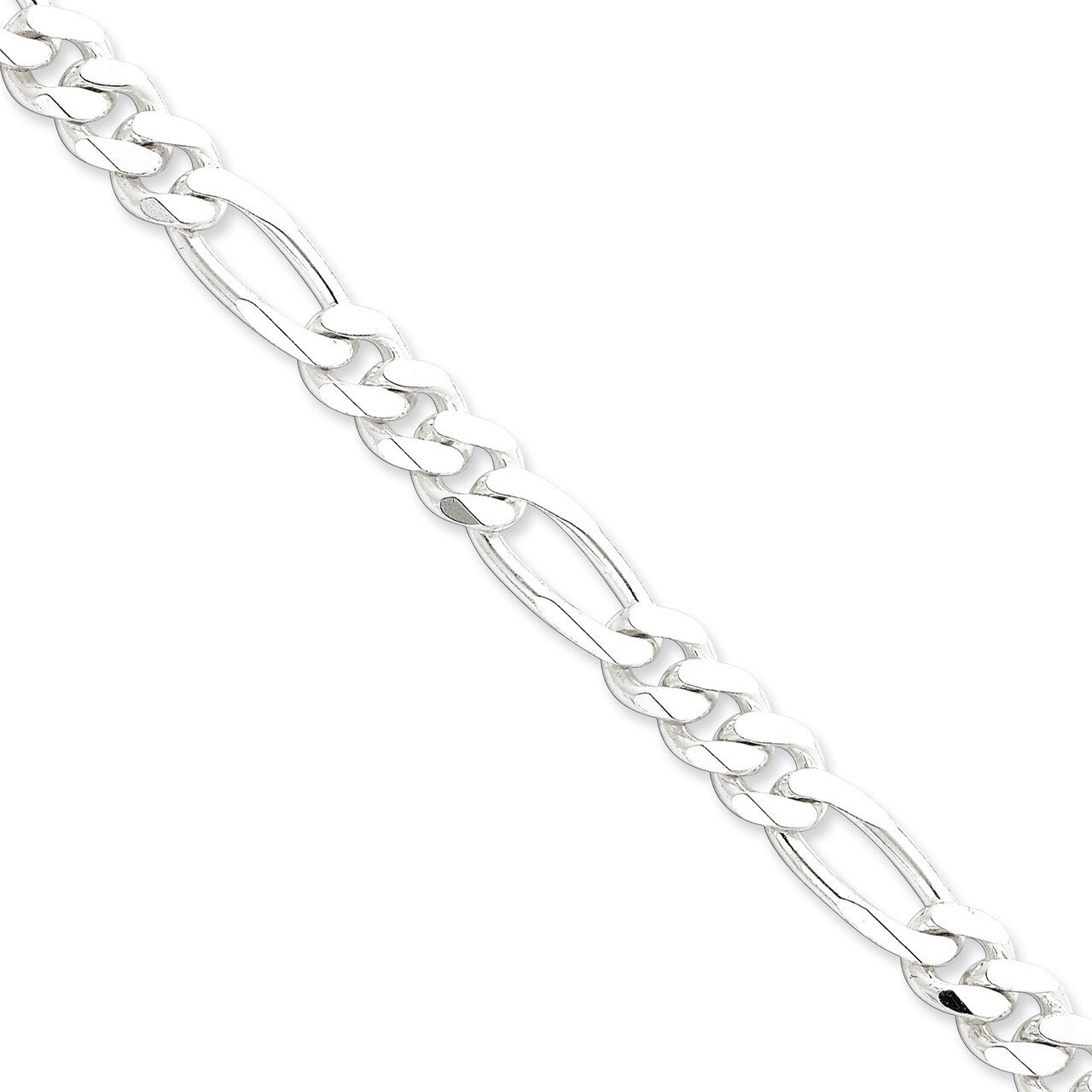 8 Inch 9mm Figaro Chain Sterling Silver QFG250-8, MPN: QFG250-8, 883957084121