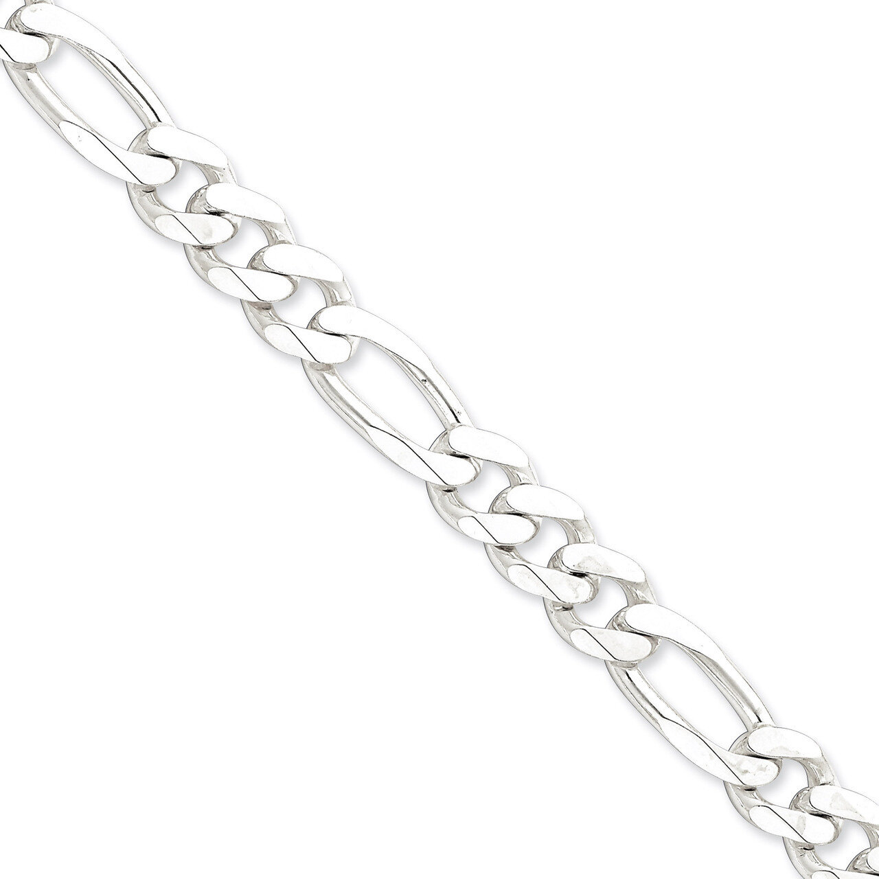 20 Inch 10.75mm Figaro Chain Sterling Silver QFG300-20, MPN: QFG300-20, 886774409856