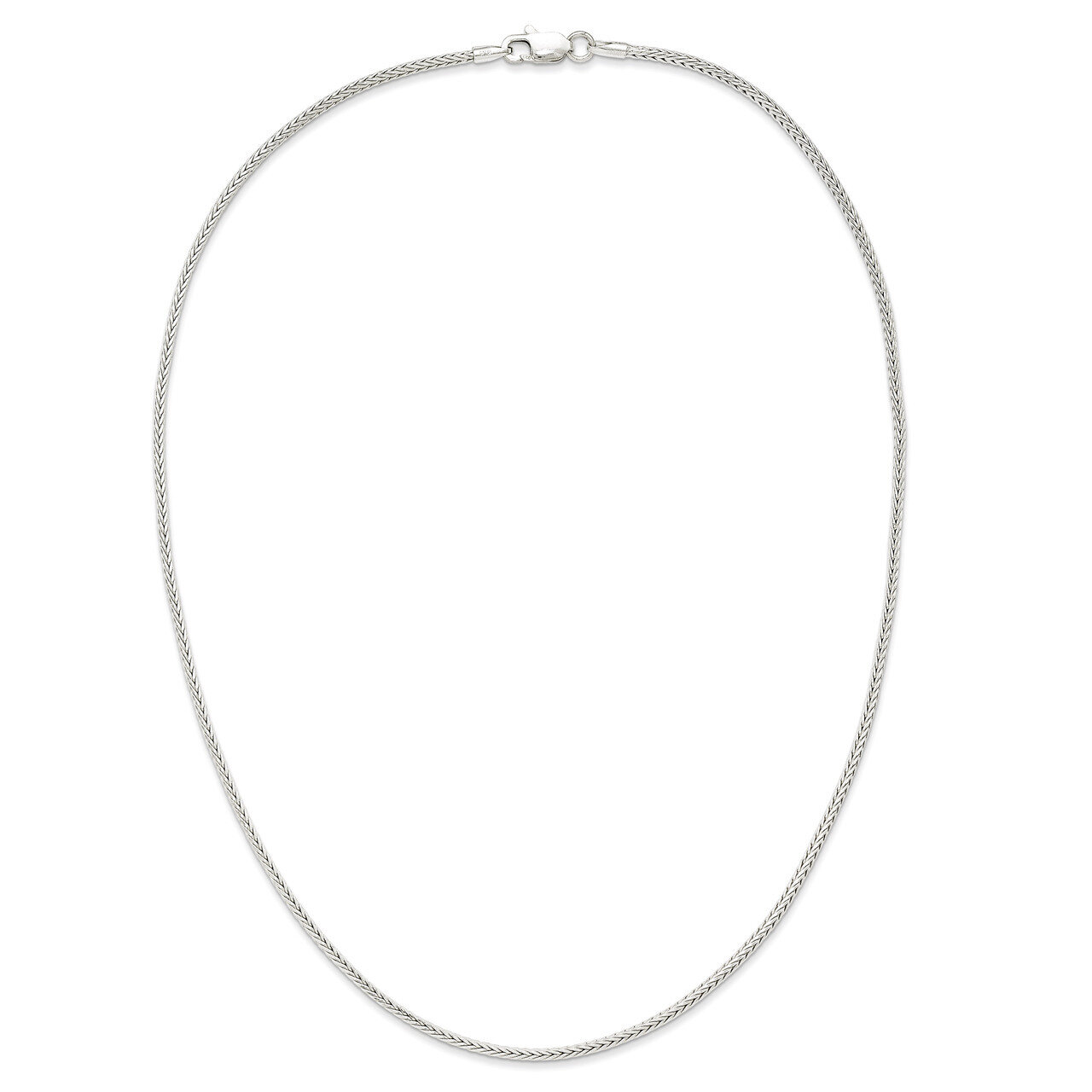 7 Inch 2mm Diamond-cut Round Franco Chain Sterling Silver QFR200-7, MPN: QFR200-7, 883957945569