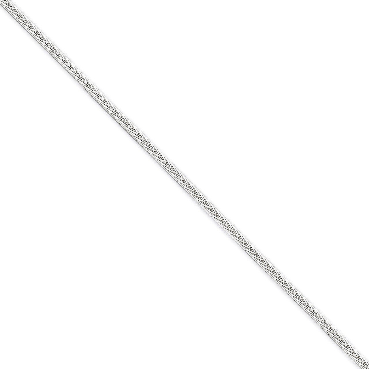 7 Inch 2.5mm Diamond-cut Round Franco Chain Sterling Silver QFR250-7, MPN: QFR250-7, 883957945620