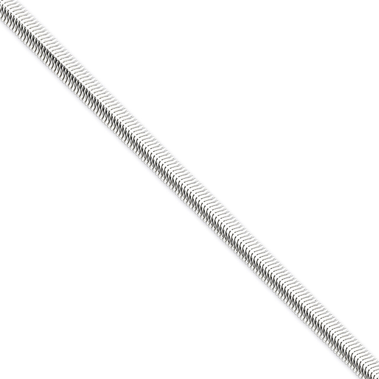 20 Inch 6.25mm Flat Oval Snake Chain Sterling Silver QFS10-20, MPN: QFS10-20, 886774409511
