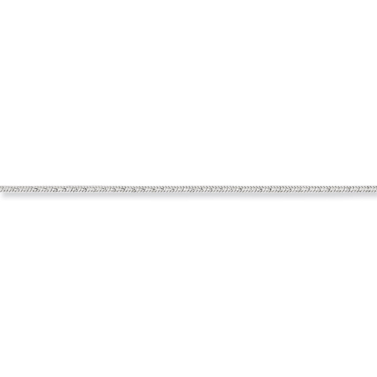 20 Inch 1.25mm Round Snake Chain Sterling Silver QFS16-20, MPN: QFS16-20, 886774409412