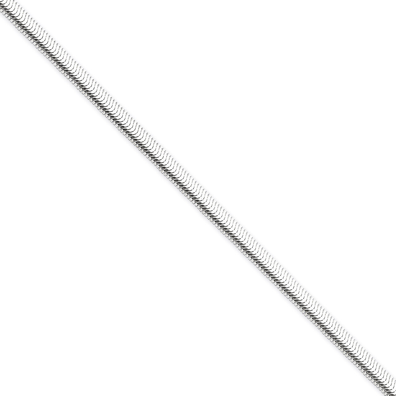 18 Inch 5mm Flat Oval Snake Chain Sterling Silver QFS6-18, MPN: QFS6-18, 886774409108
