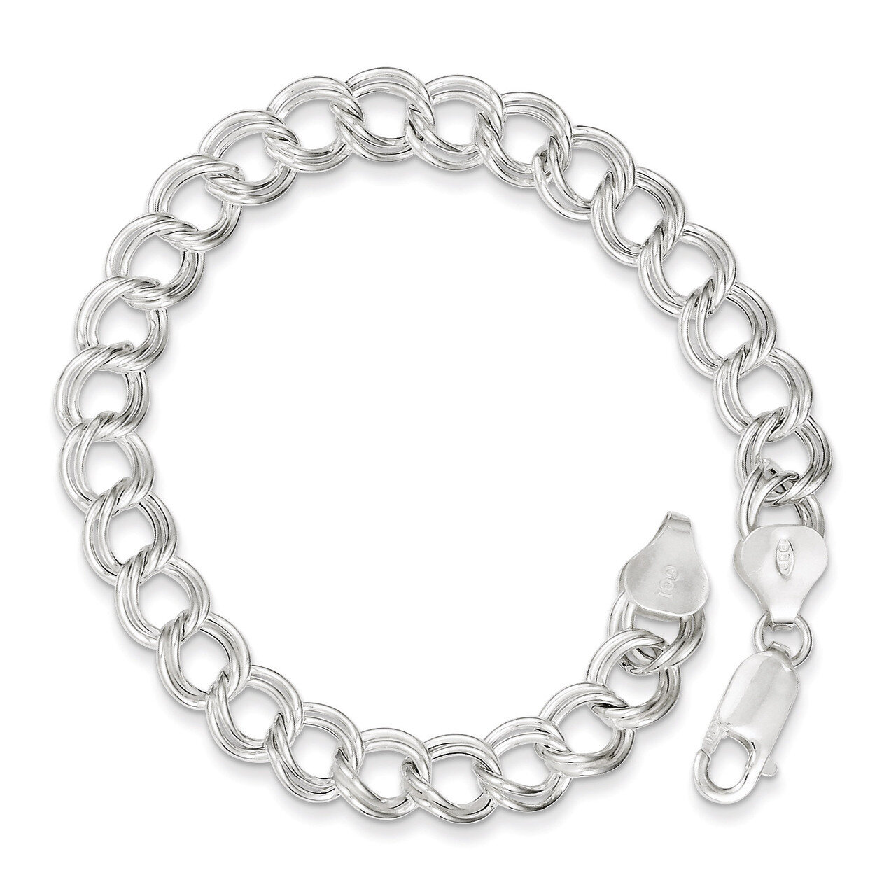 7 Inch Charm Bracelet Sterling Silver Polished QG1163-7, MPN: QG1163-7, 883957945958