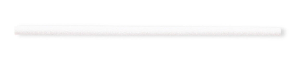18 Inch 14mm White Rubber Cord Necklace Sterling Silver QG1288-18, MPN: QG1288-18, 191101275029