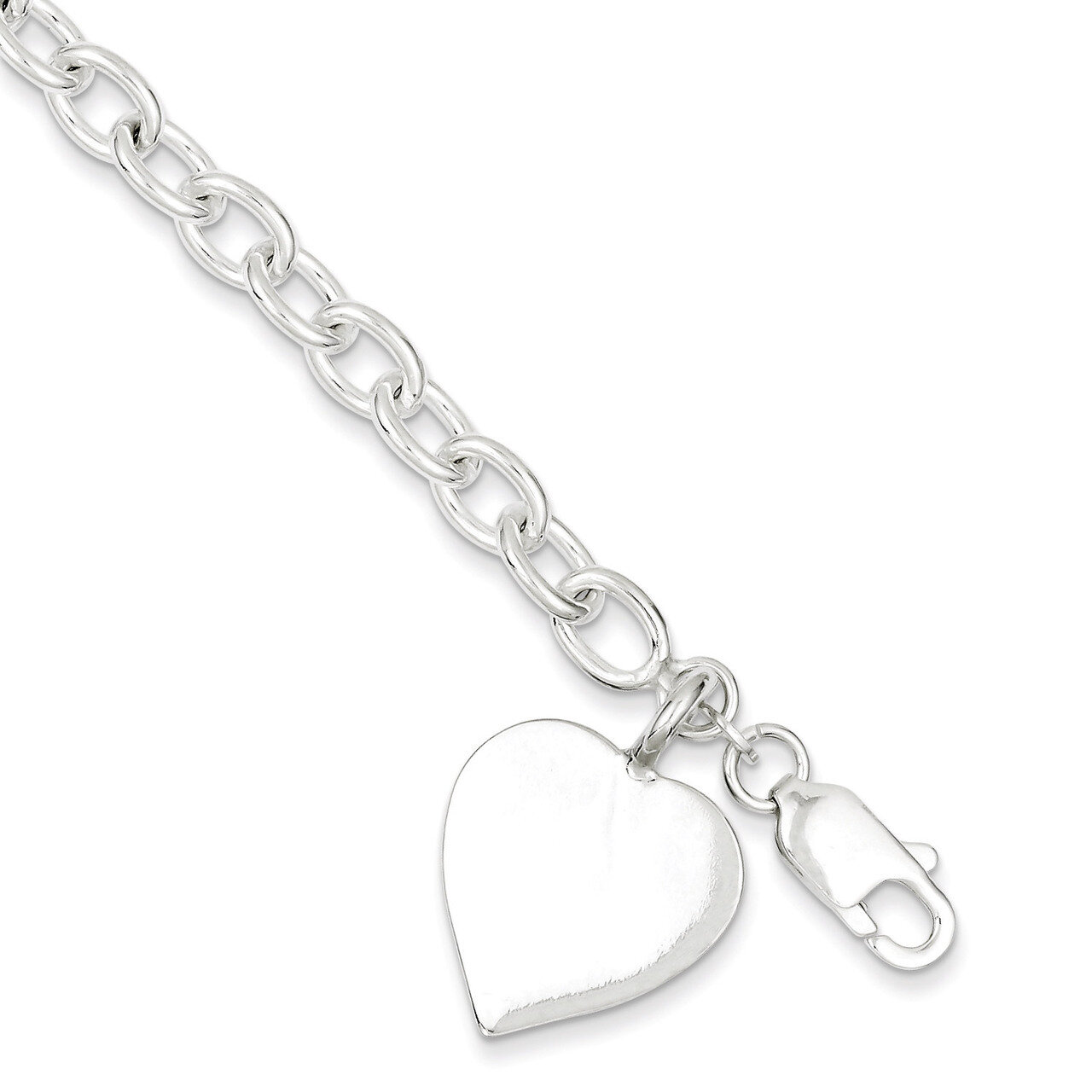 7.25 Inch Link Bracelet Sterling Silver Fancy QG1476-7.25, MPN: QG1476-7.25, 883957947532