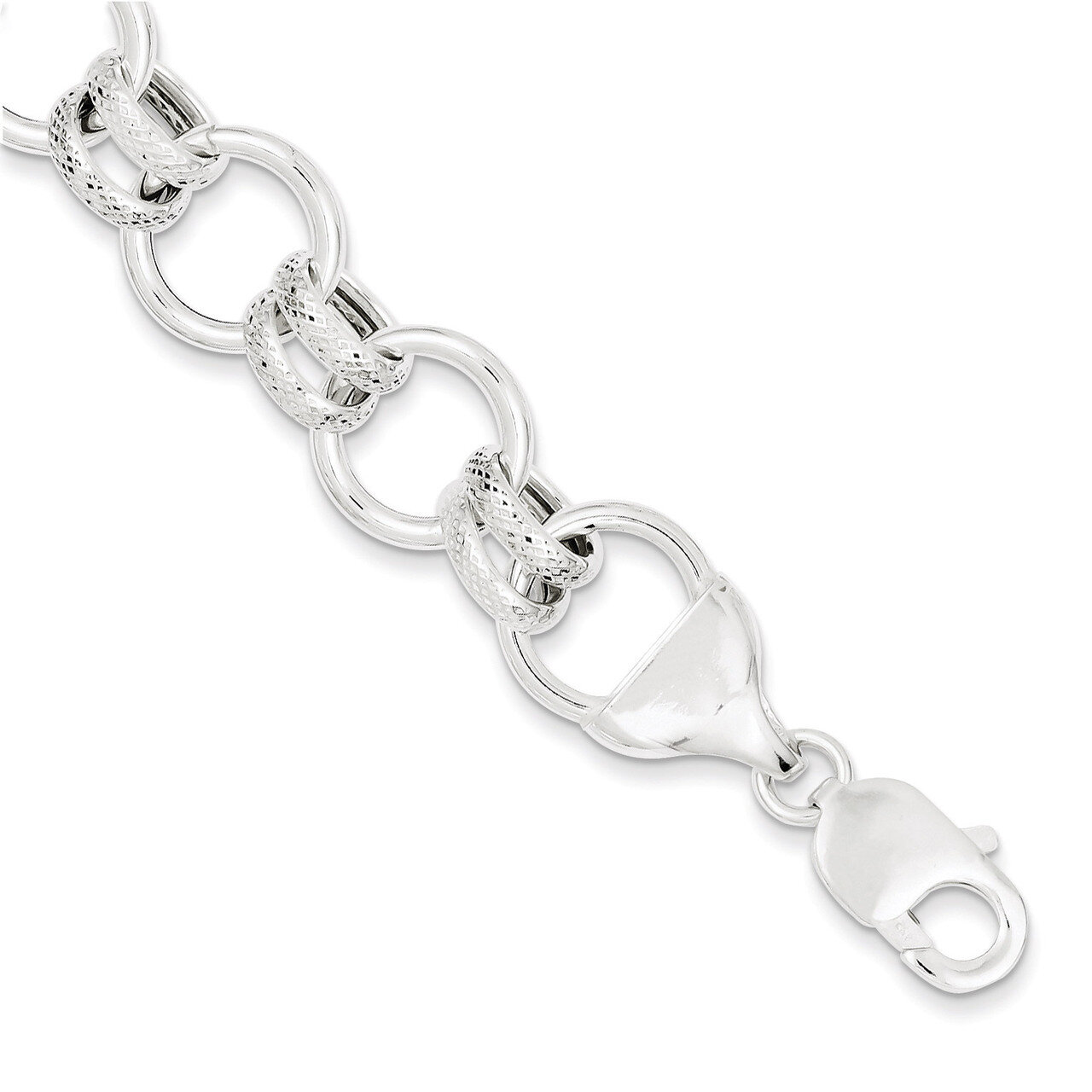 7.5 Inch Bracelet Sterling Silver Fancy QG1555-7.5, MPN: QG1555-7.5, 883957947792