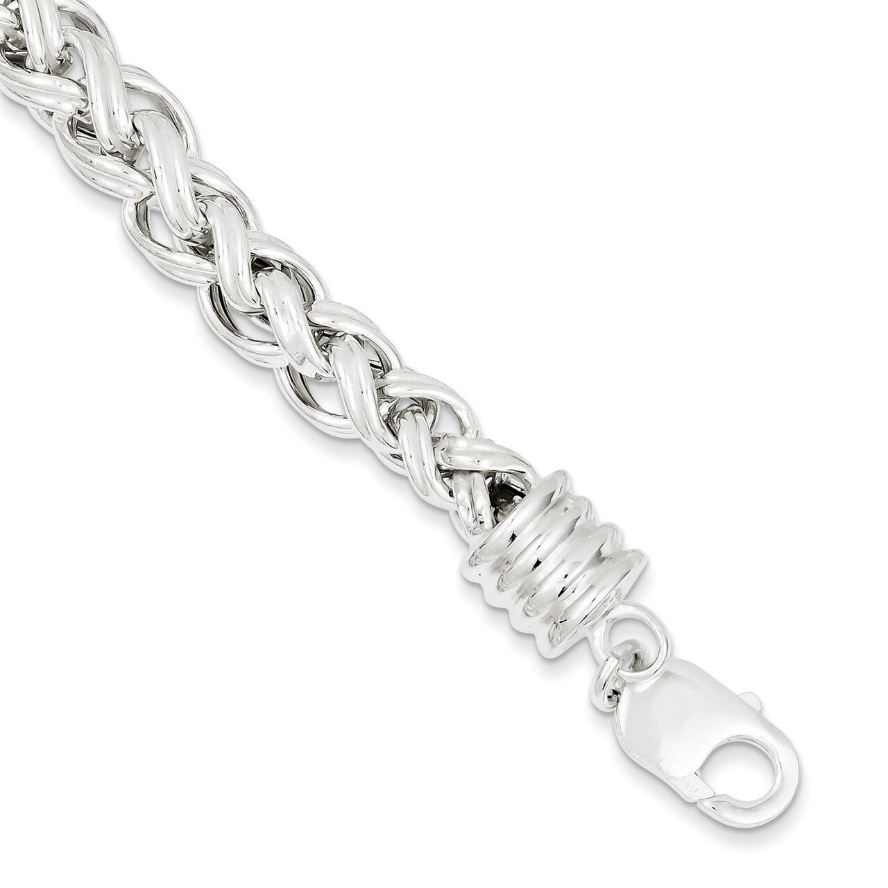 7.75 Inch Bracelet Sterling Silver Fancy QG1562-7.75