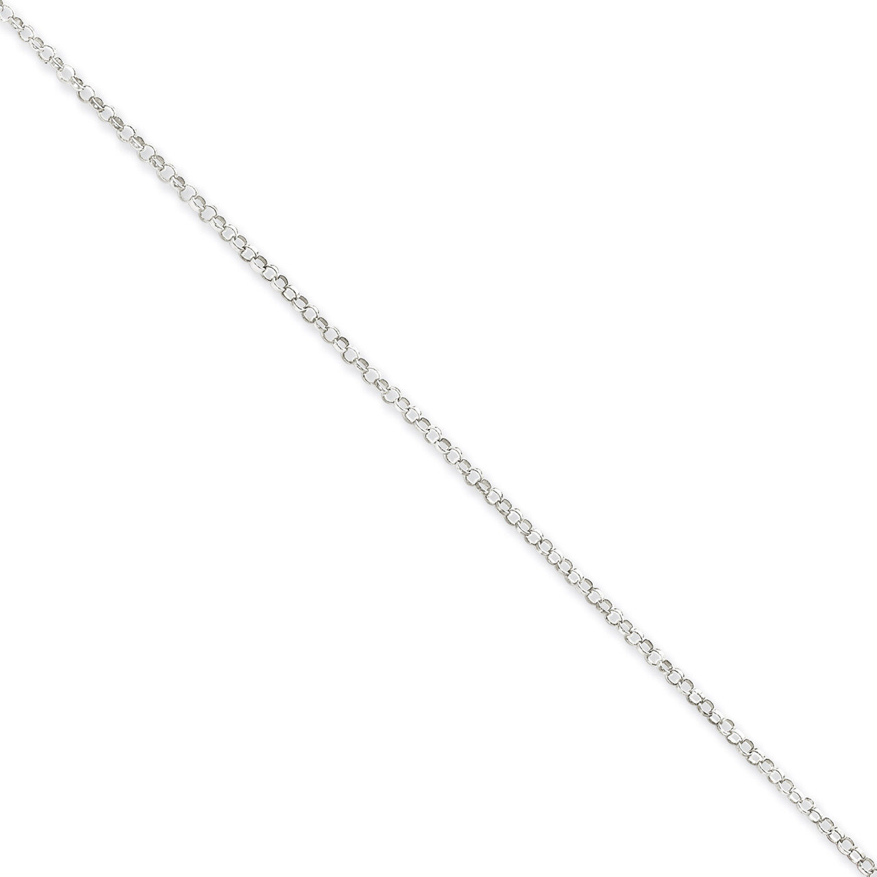 9 Inch 2mm Rolo Chain Anklet Sterling Silver QG2131-9, MPN: QG2131-9, 883957948430