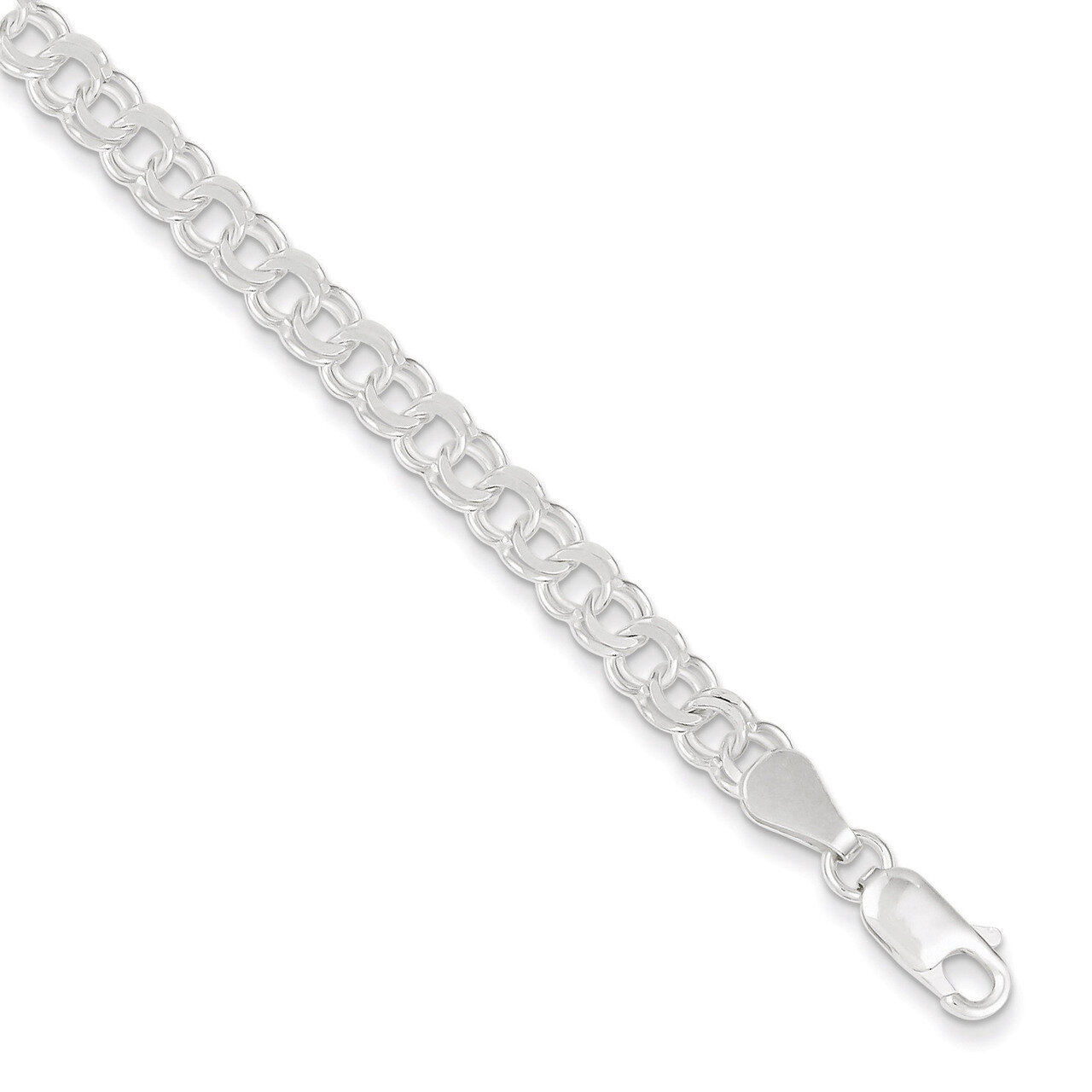 8 Inch 5.5mm Charm Link Sterling Silver QG2203-8, MPN: QG2203-8, 191101295706