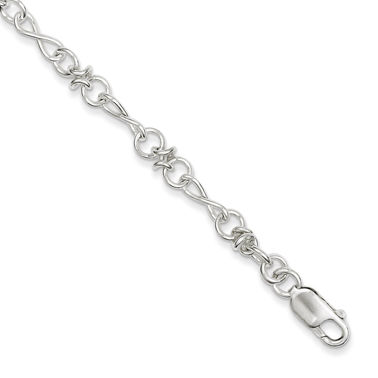 7.5 Inch Bracelet Sterling Silver QG2217-7.5, MPN: QG2217-7.5, 191101294891