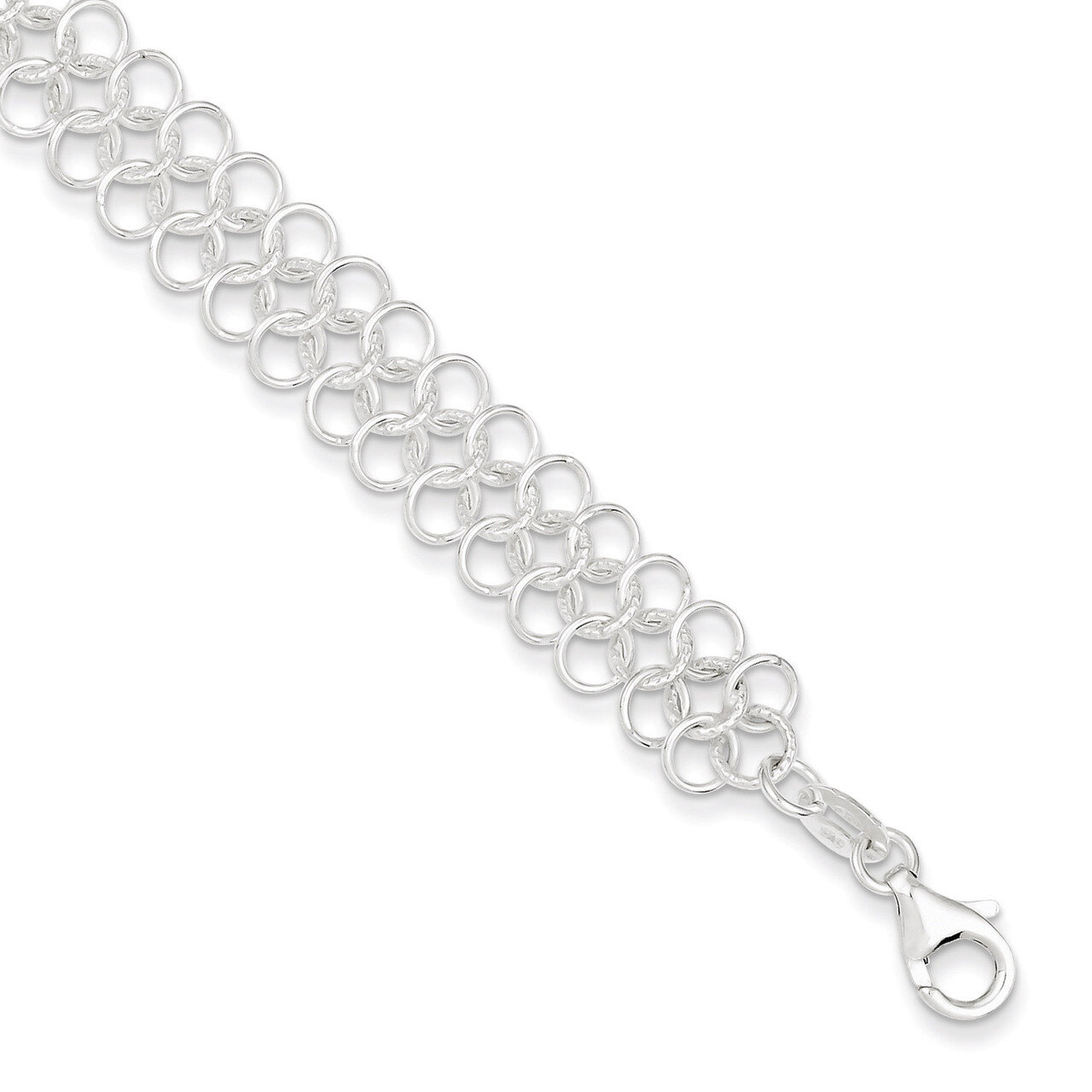 7.5 Inch Bracelet Sterling Silver QG2233-7.5