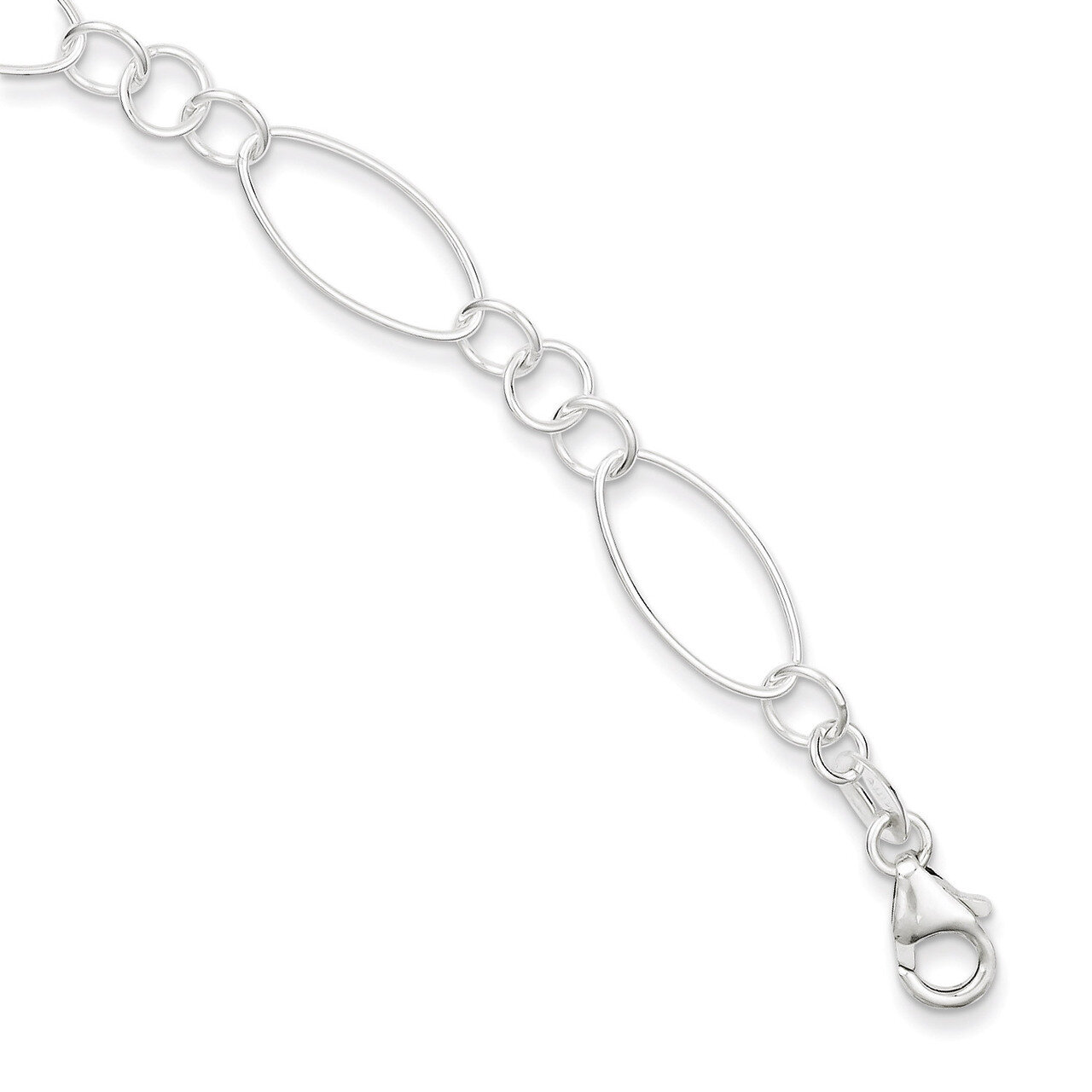 7.5 Inch Bracelet Sterling Silver Fancy QG2337-7.5, MPN: QG2337-7.5, 883957949123