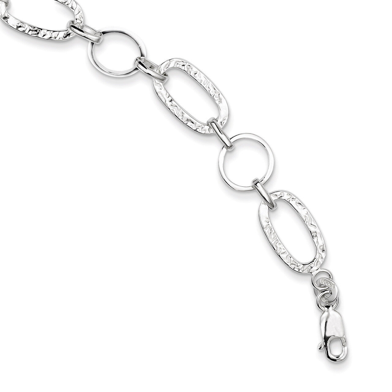 7.5 Inch Circle Bracelet Sterling Silver QG2340-7.5, MPN: QG2340-7.5, 883957949147