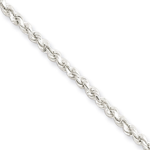 9 Inch Adjustable Diamond-Cut Rope Anklet Sterling Silver QG2763-9, MPN: QG2763-9, 886774988139