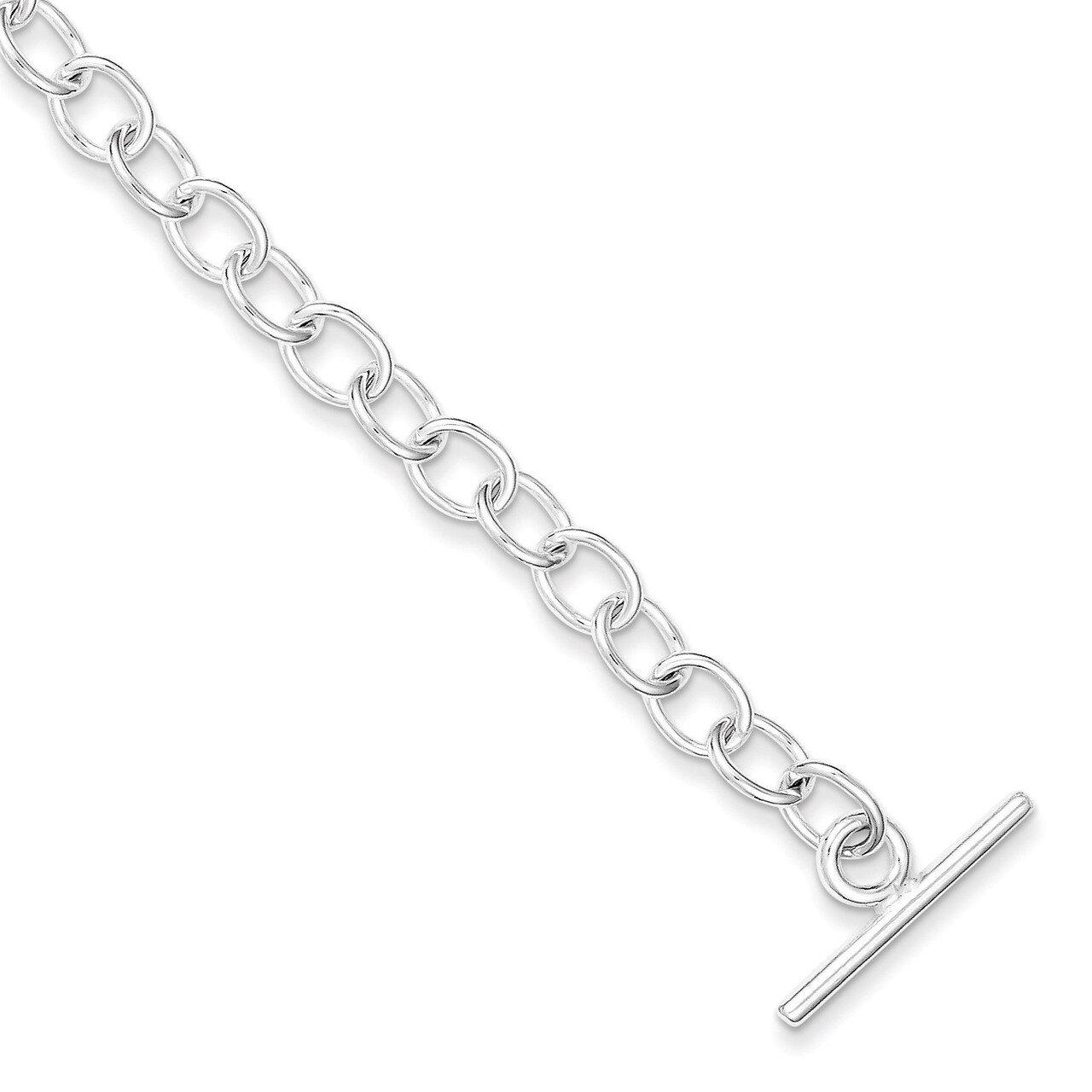 7.5 Inch Fancy Link Toggle Bracelet Sterling Silver Polished QG3077-7.5, MPN: QG3077-7.5, 191101294…