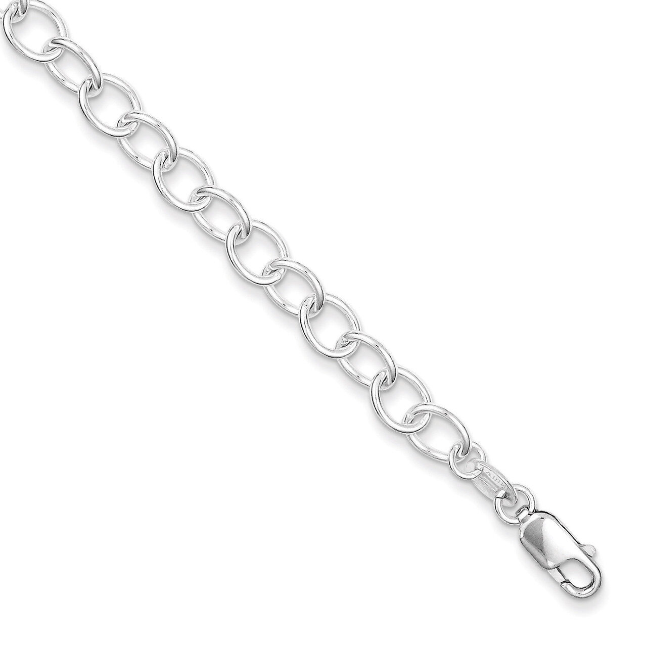 7.5 Inch Fancy Link Bracelet Sterling Silver Polished QG3078-7.5