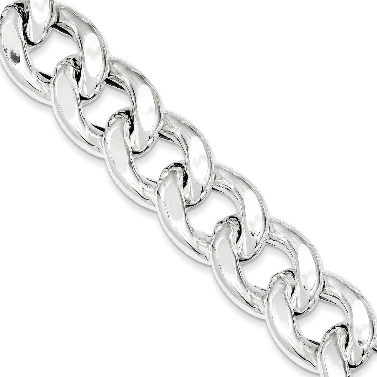 9 Inch Curb Bracelet Sterling Silver QG3214-9