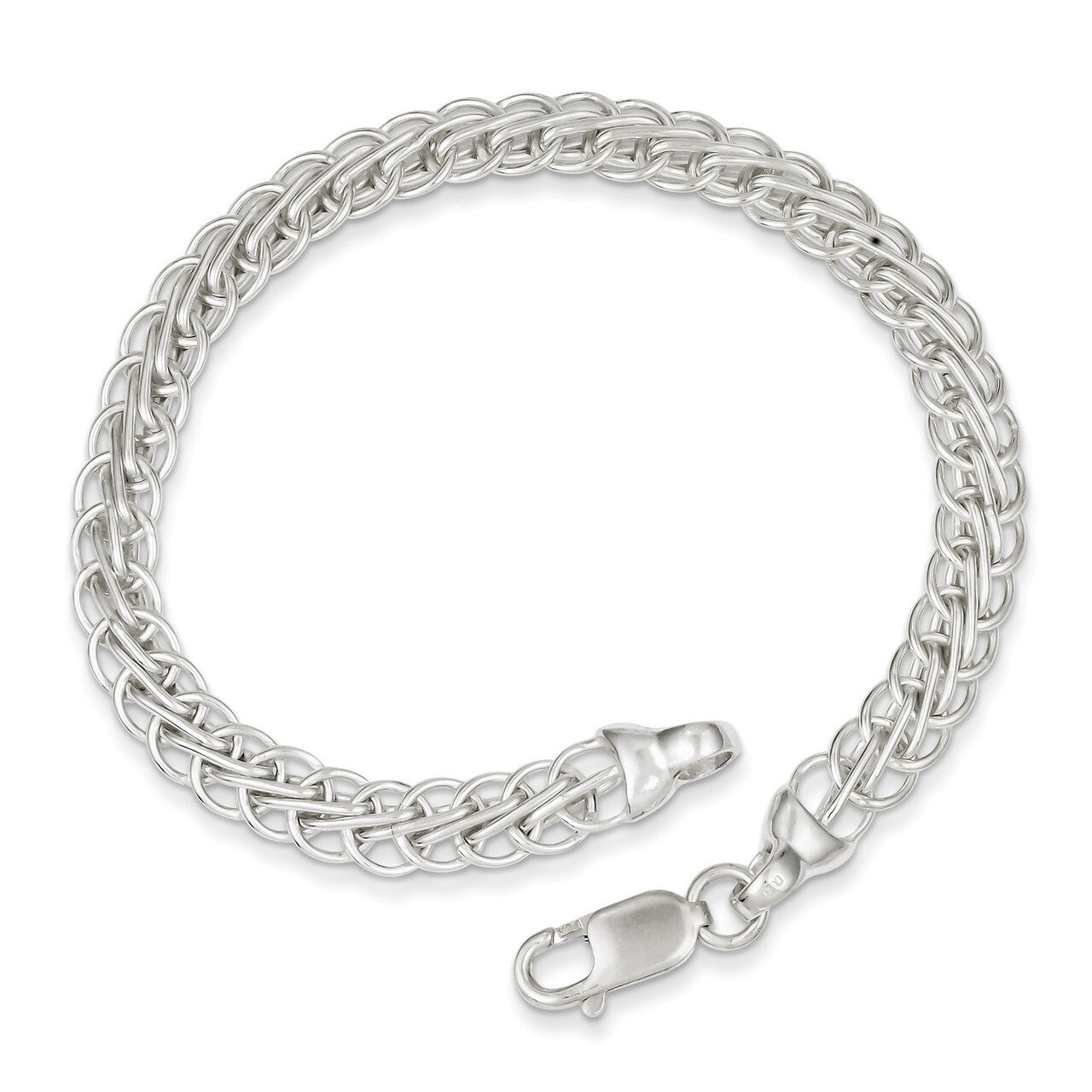 7.5 Inch Fancy Circle Link Bracelet Sterling Silver Polished QG3241-7.5, MPN: QG3241-7.5, 191101294…