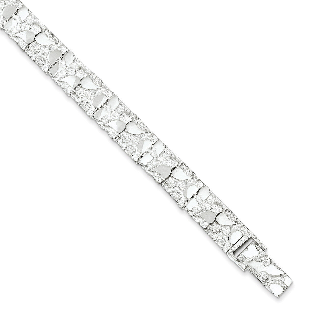 7 Inch Nugget Bracelet Sterling Silver QG3323-7, MPN: QG3323-7, 191101293375