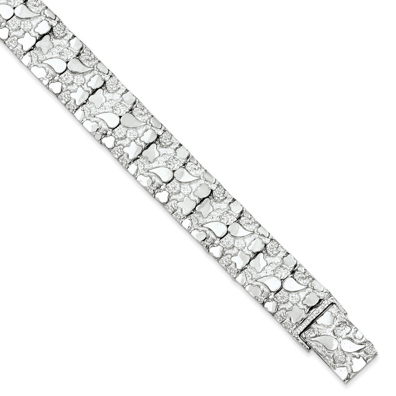 8.5 Inch Nugget Bracelet Sterling Silver QG3325-8.5