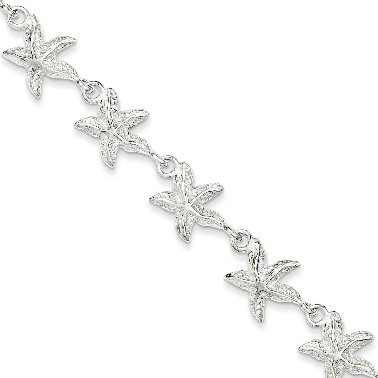 7 Inch Starfish Bracelet Sterling Silver QG840-7