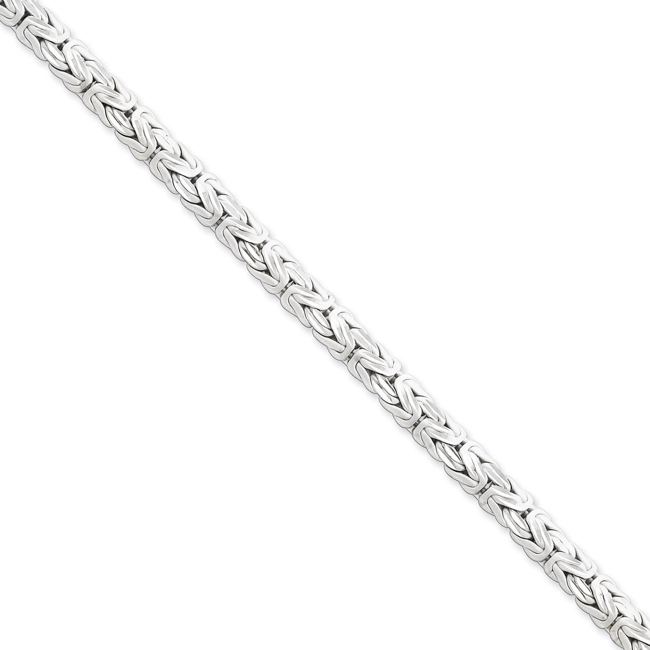 8 Inch Byzantine Bracelet Sterling Silver Fancy QH109-8, MPN: QH109-8, 883957526126