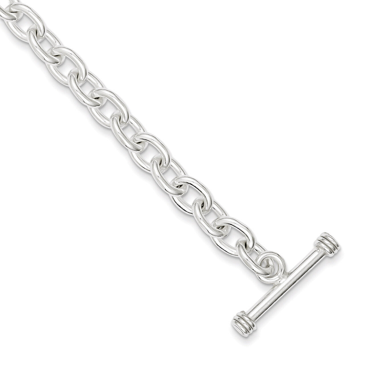 8.75 Inch Fancy Link Toggle Bracelet Sterling Silver Polished QH124-8.75, MPN: QH124-8.75, 88395754…
