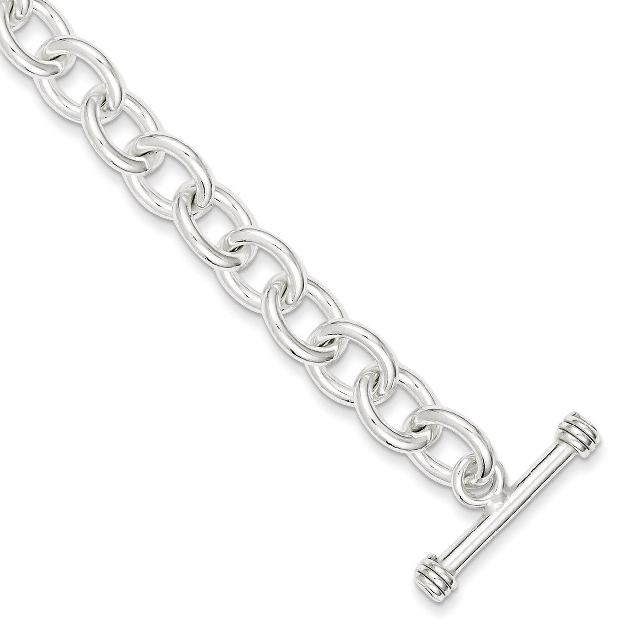 7.75 Inch Fancy Link Toggle Bracelet Sterling Silver Polished QH125-7.75, MPN: QH125-7.75, 88395755…