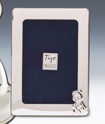 Tizo Teddy Bear 4 x 6 Inch Sterling Silver Picture Frame, MPN: 1915dr-46,