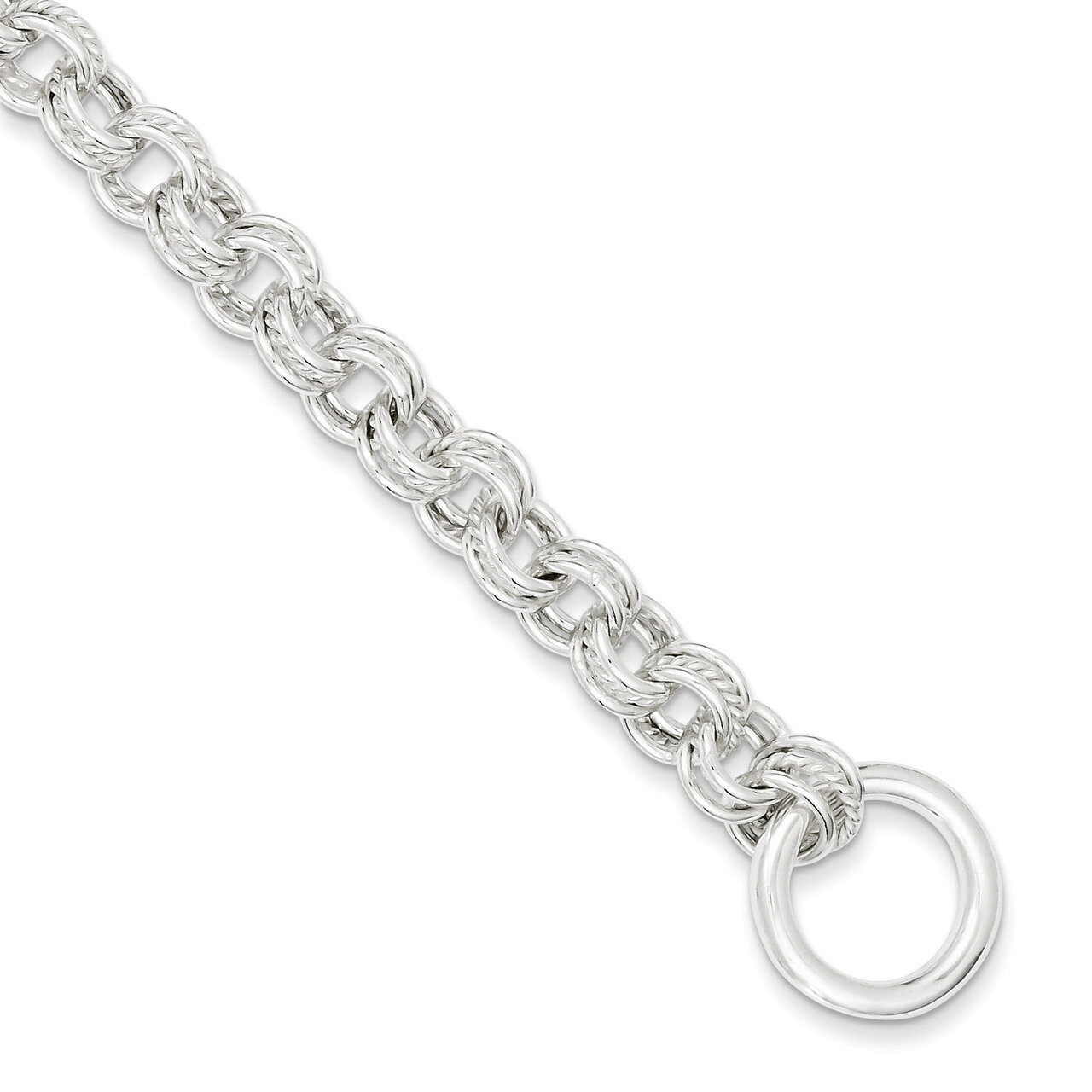 8.75 Inch Fancy Link Toggle Bracelet Sterling Silver Polished QH157-8.75, MPN: QH157-8.75, 88395753…